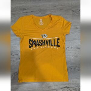 Smashville Nashville Predators Yellow T-Shirt - Women's S